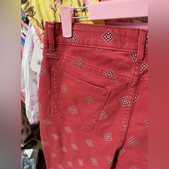 Wrangler Red Printed High-Rise Bold Boot Jeans - Picture 11 of 15